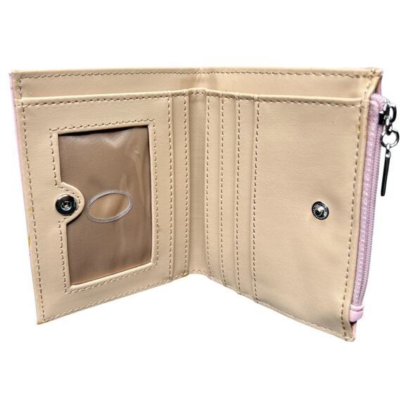 Guess Pink Leather Bifold Wallet Card Holder Coin Purse Los Angeles - Picture 7 of 9